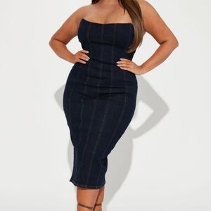 Hottie Denim Midi Dress